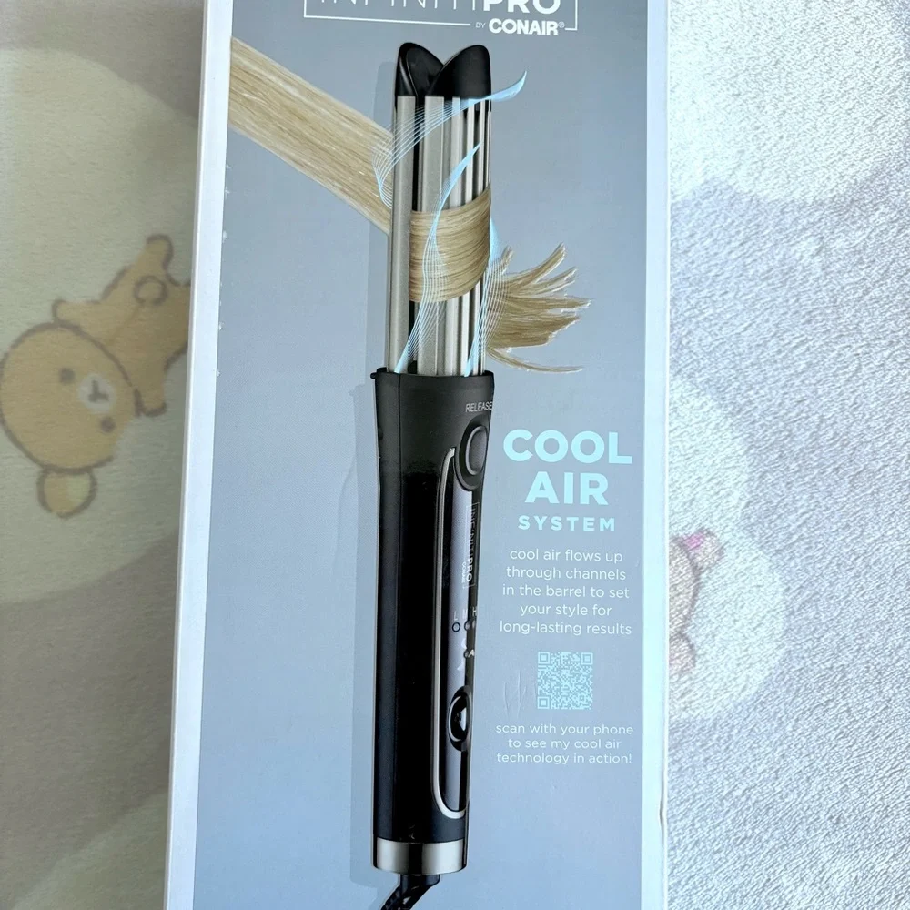 NEW InfinitiPRO Conair Cool Air Styler - Large Split Barrel Creates Loose Curls